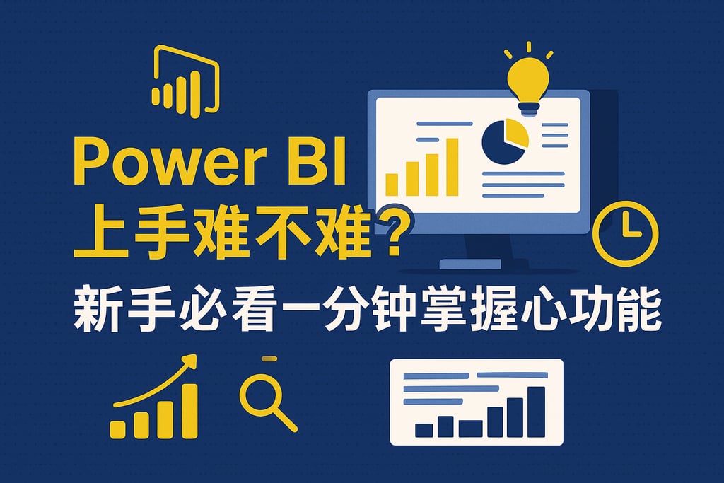 Power BI上手难不难？新手必看一分钟掌握核心功能
